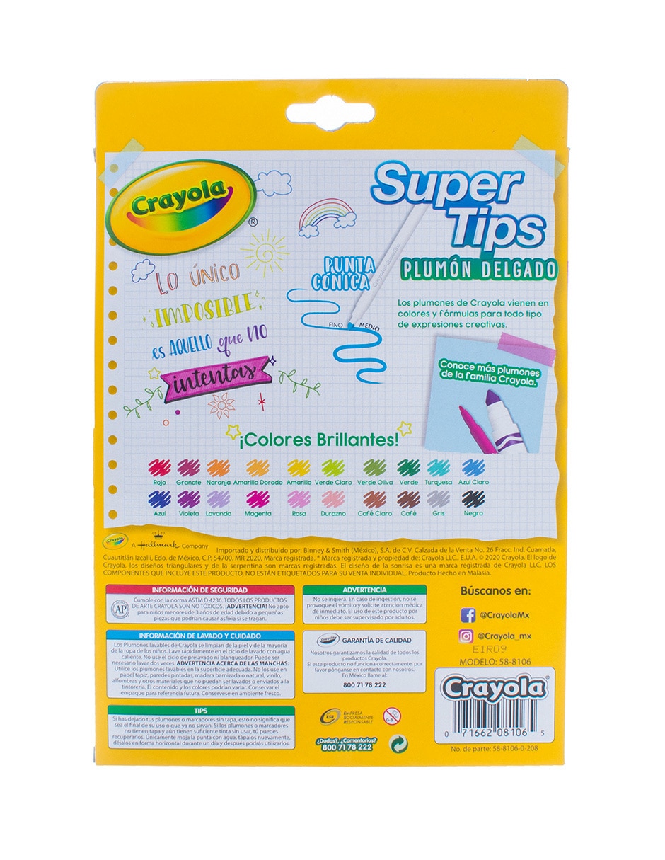 Plumones Crayola
