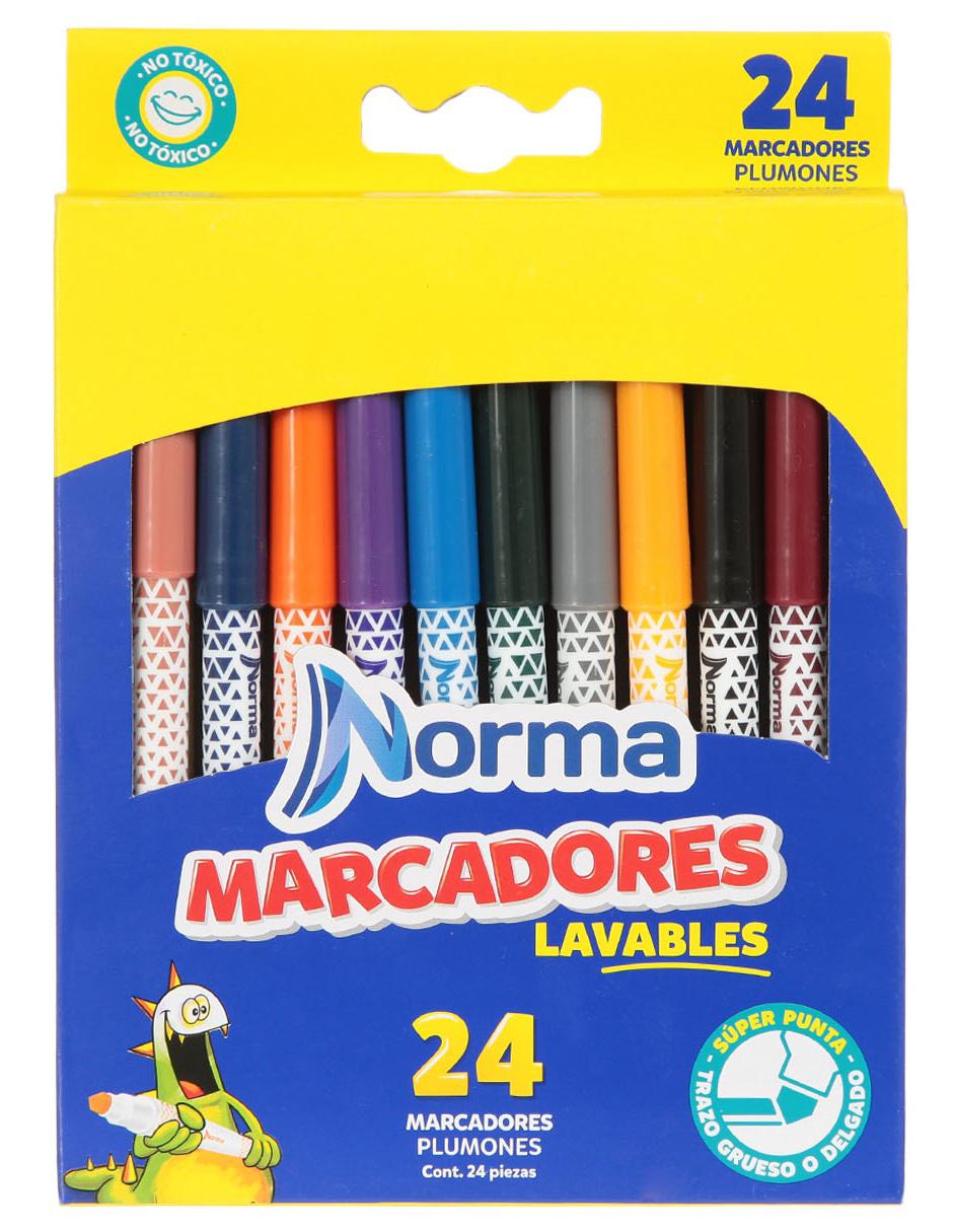 Set de 24 marcadores Norma