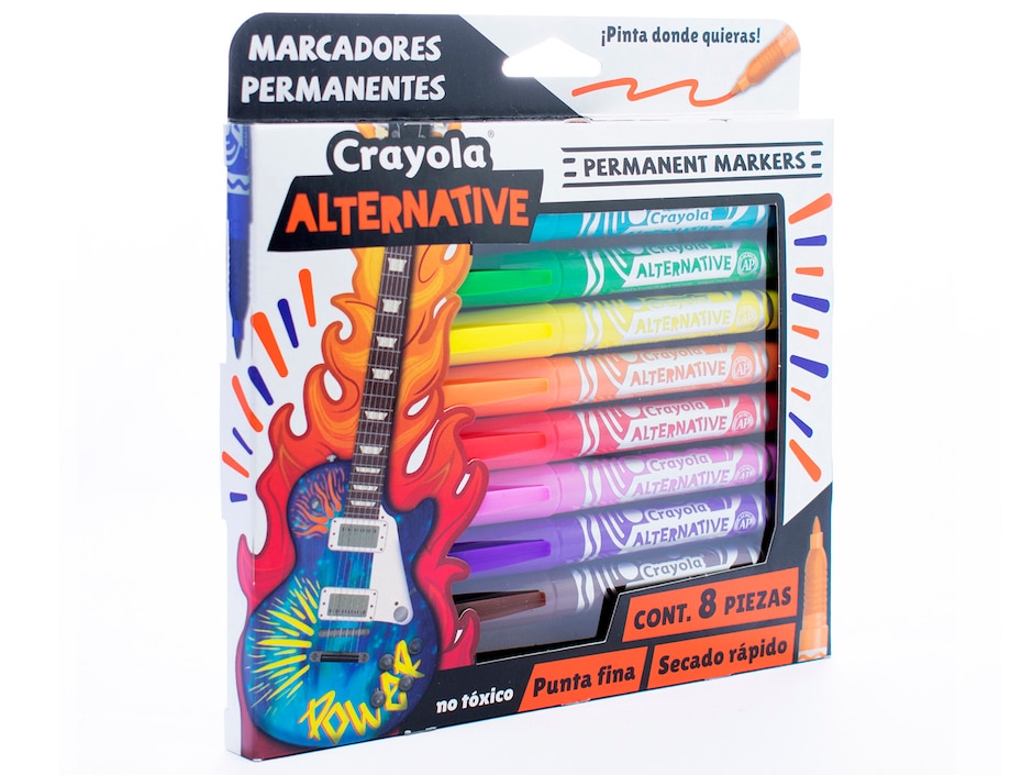 Marcador permanente Crayola 8 piezas