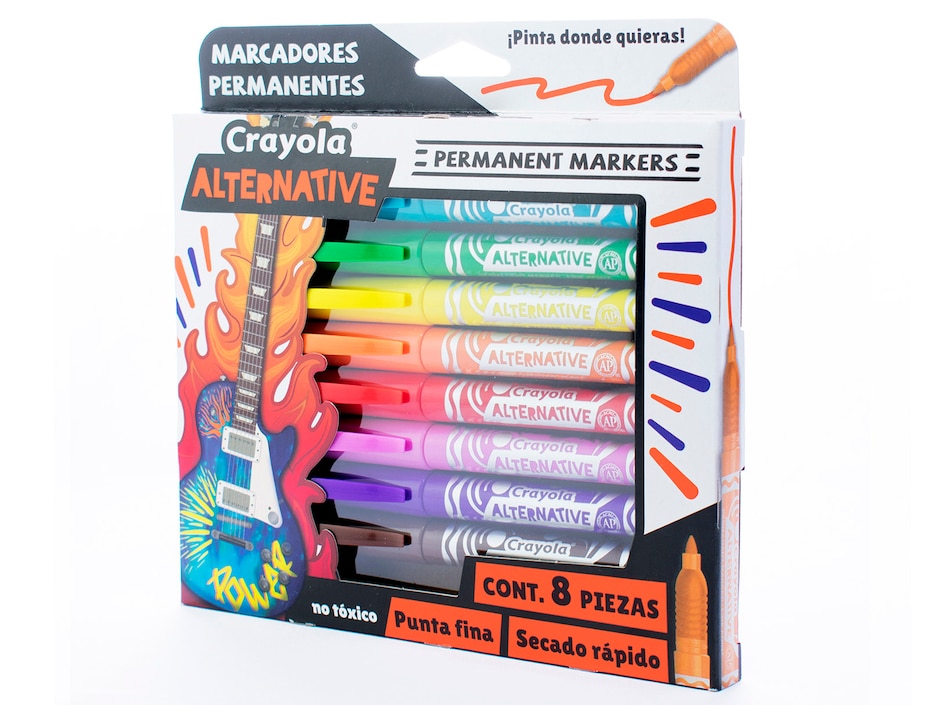 Marcador permanente Crayola 8 piezas