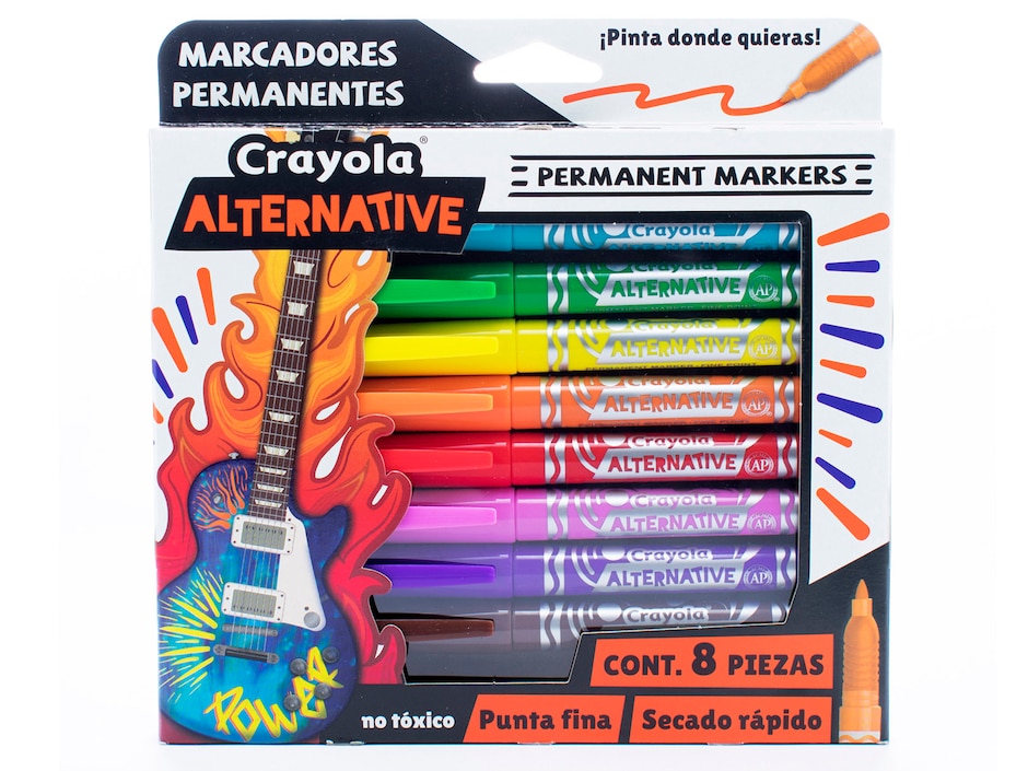 Marcador permanente Crayola 8 piezas
