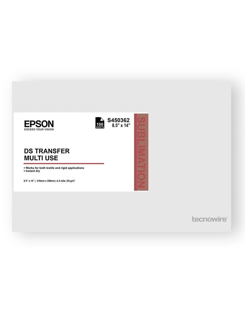 Papel para sublimación Epson tamaño oficio 100 Hojas