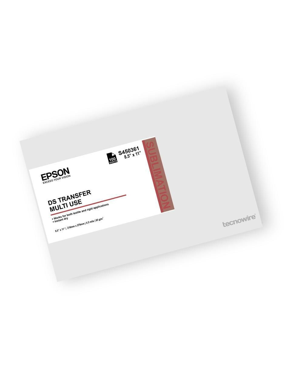 Papel para sublimación Epson tamaño carta 100 Hojas