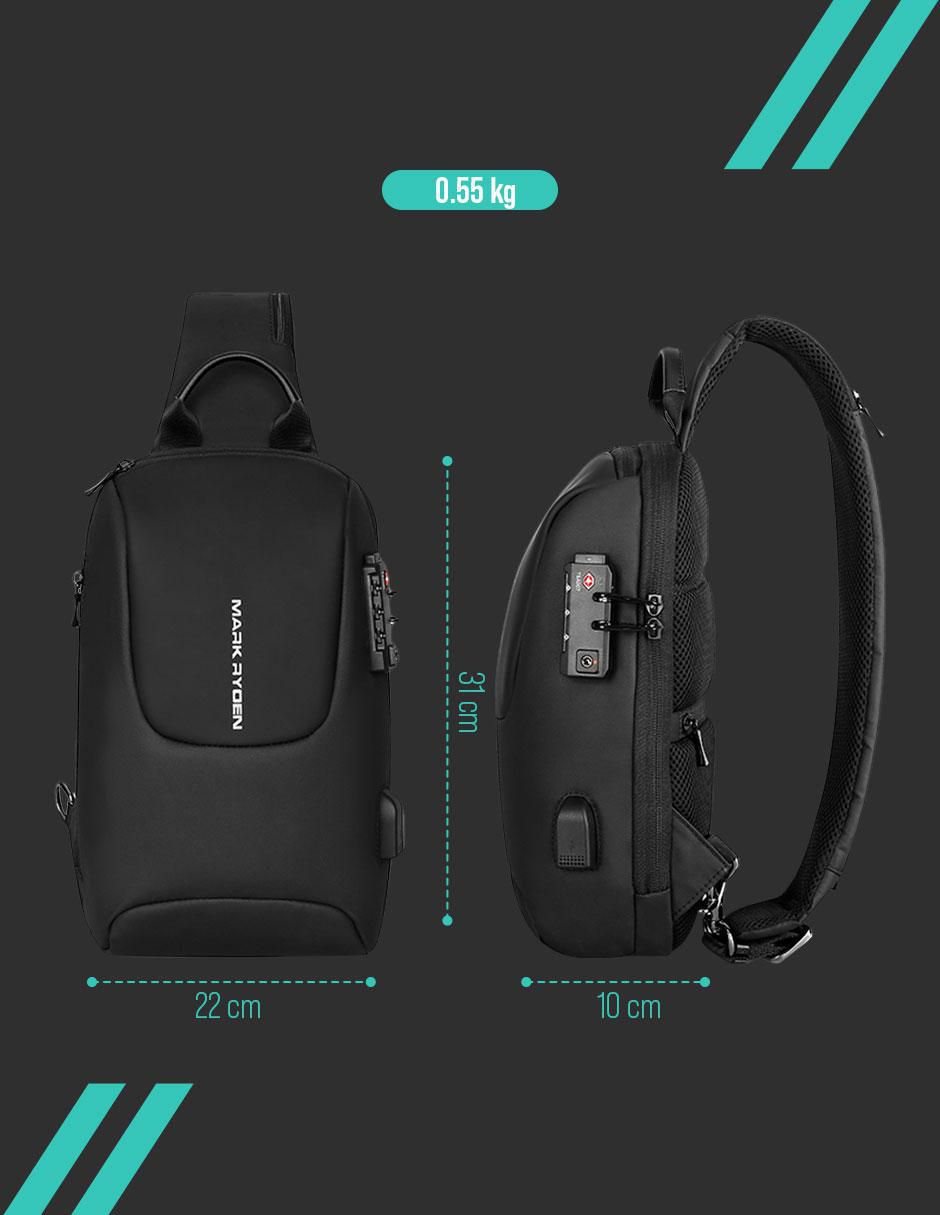 Bandolera de pliéster para hombre 12