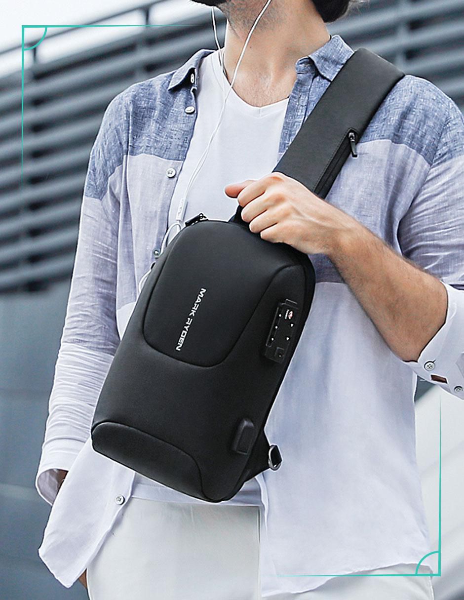 Bandolera de pliéster para hombre 9