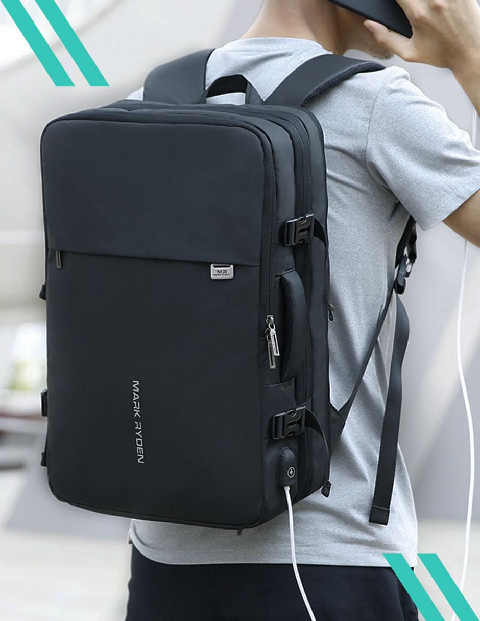 Mochila con portalaptop Mark Ryden impermeable para hombre