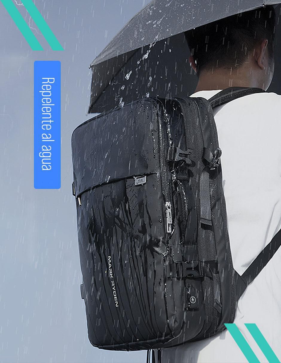 Mochila con portalaptop Mark Ryden impermeable para hombre