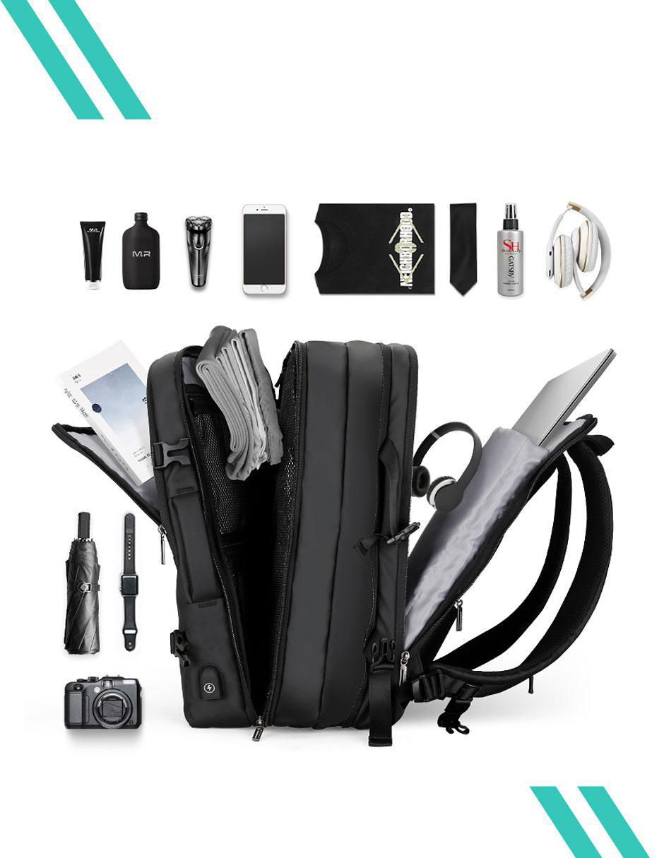 Mochila con portalaptop Mark Ryden impermeable para hombre