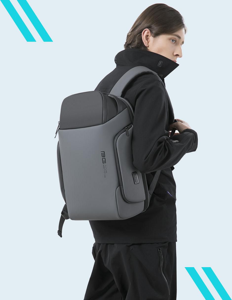 Mochila con portalaptop impermeable unisex