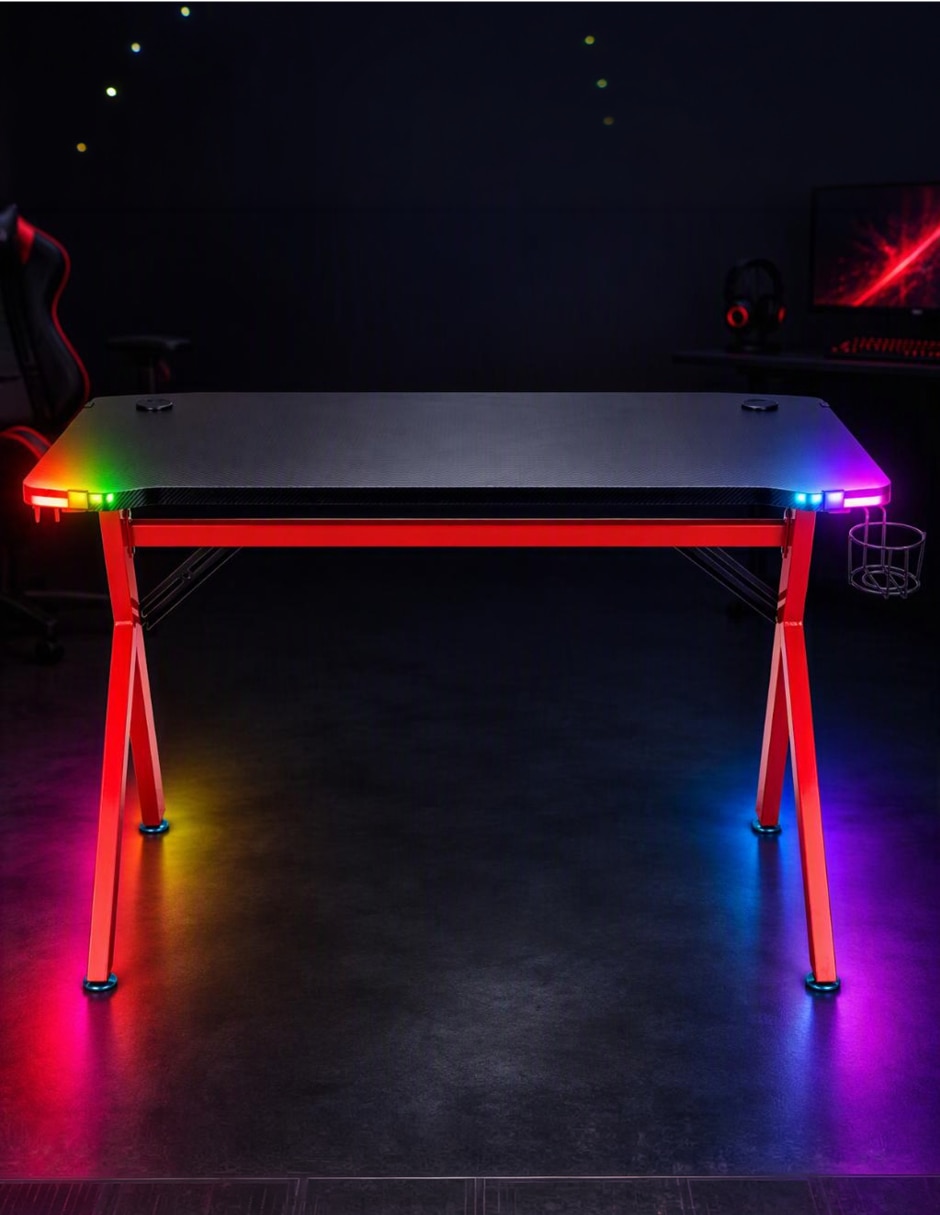 Escritorio armable Gamer Nenotech de madera 7