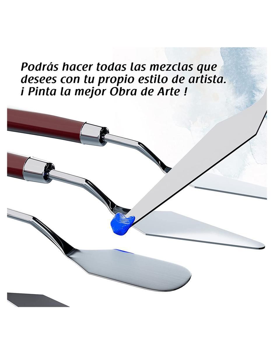 Set espátulas para pintar 5 piezas de acero inoxidable Set espátulas para pintar 5 piezas de acero inoxidable