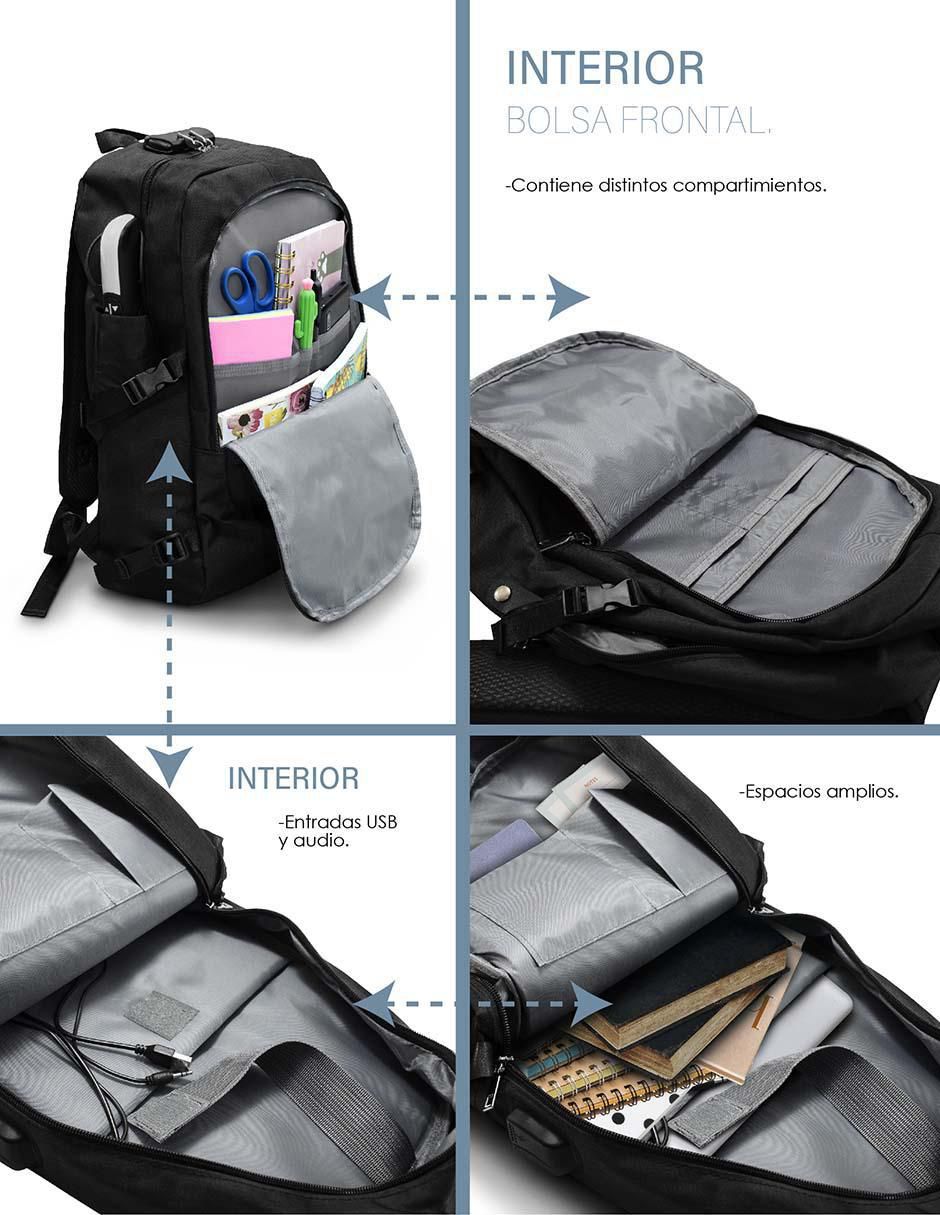 Mochila antirrobo Idea Nuova impermeable unisex
