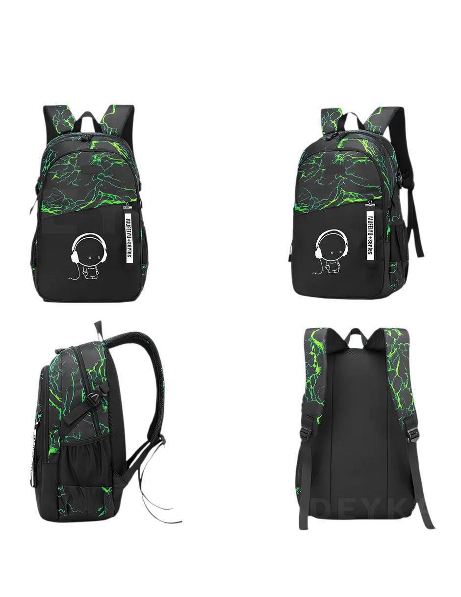 Set mochila escolar Genérica impermeable unisex