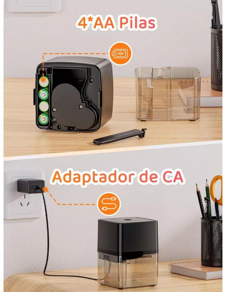 Sacapuntas eléctrico Likëpink de plástico