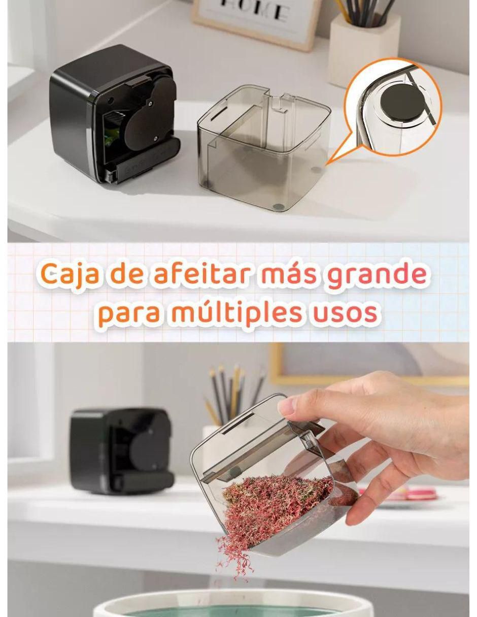 Sacapuntas eléctrico de plástico