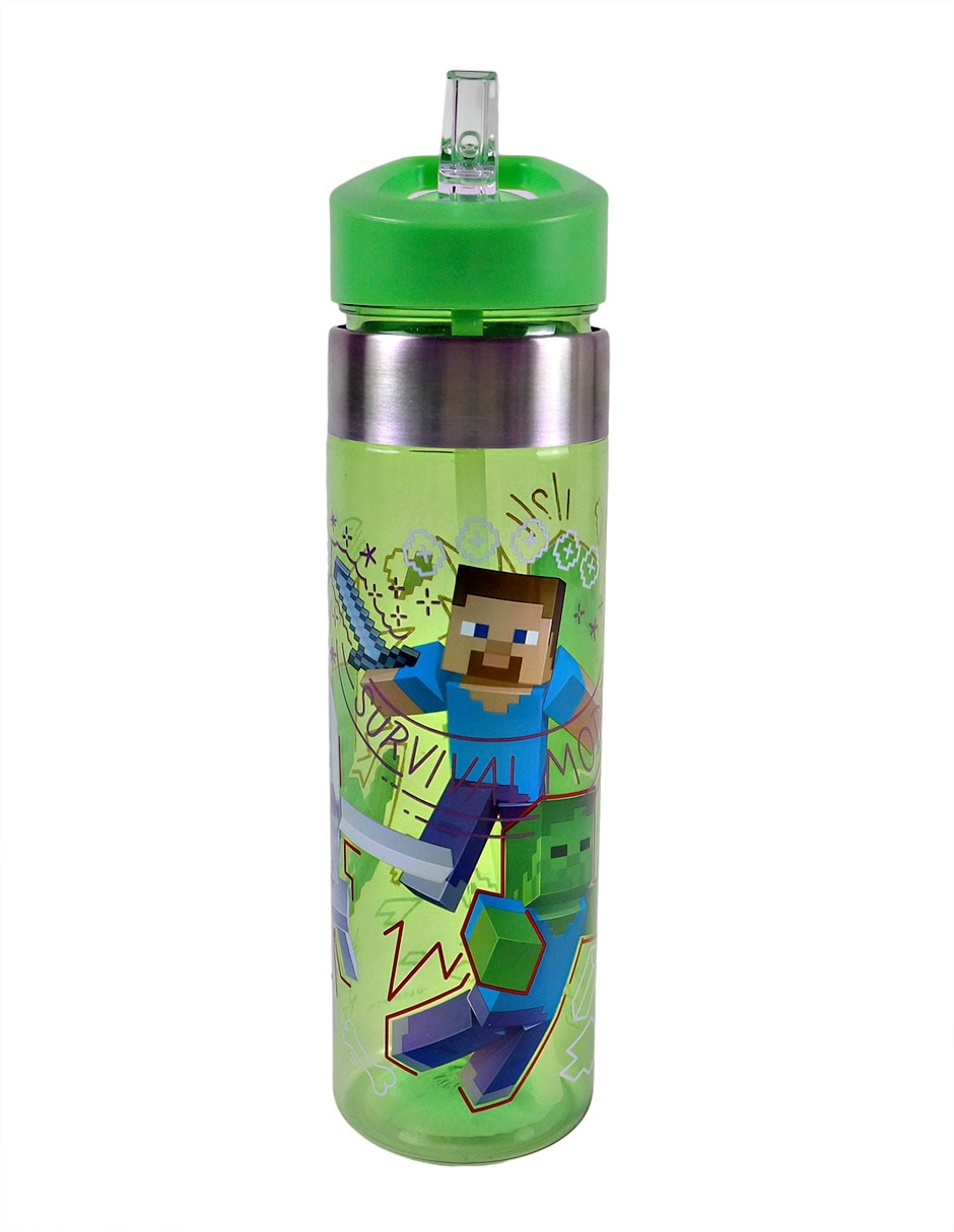 Botella de agua Minecraft infantil unisex