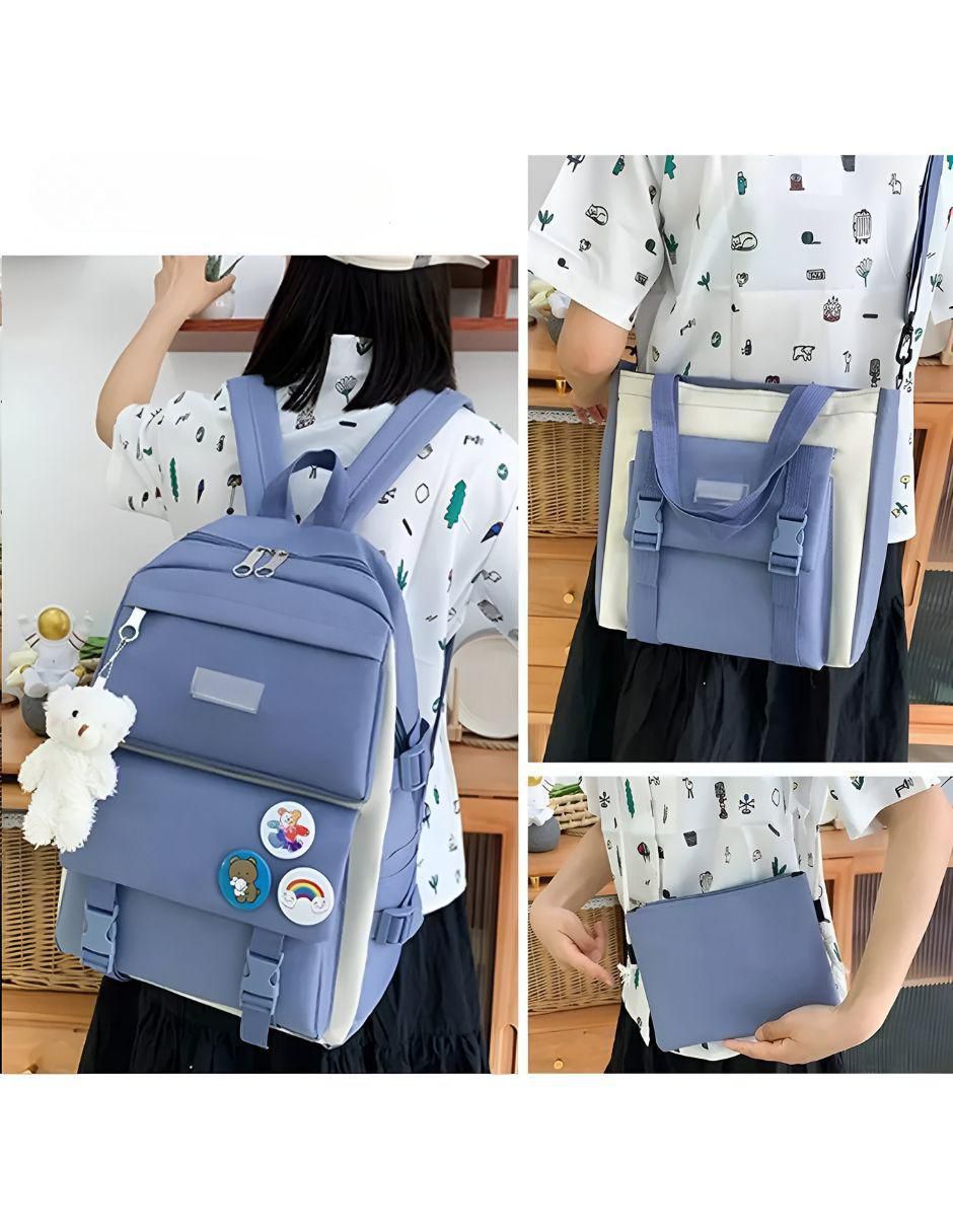 Set mochila escolar Schoolfashion impermeable unisex Set mochila escolar Schoolfashion impermeable unisex