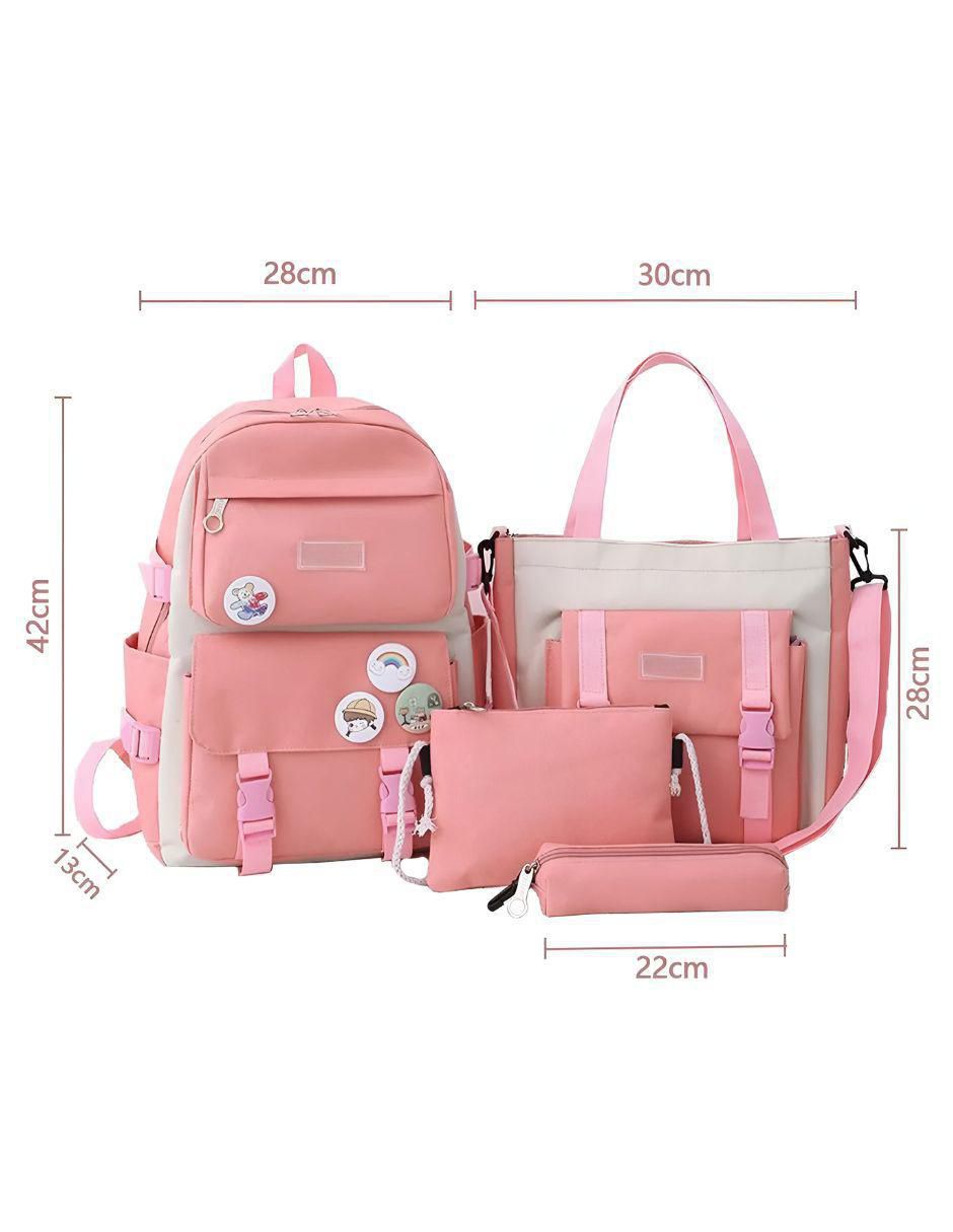 Mochila escolar likëpink schoolfashion impermeable unisex