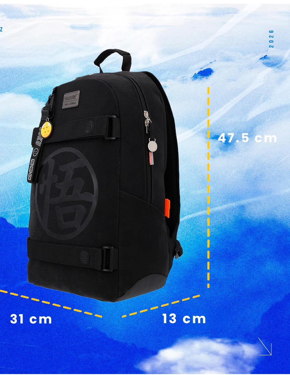 Mochila escolar goku black keepack dragon ball z unisex