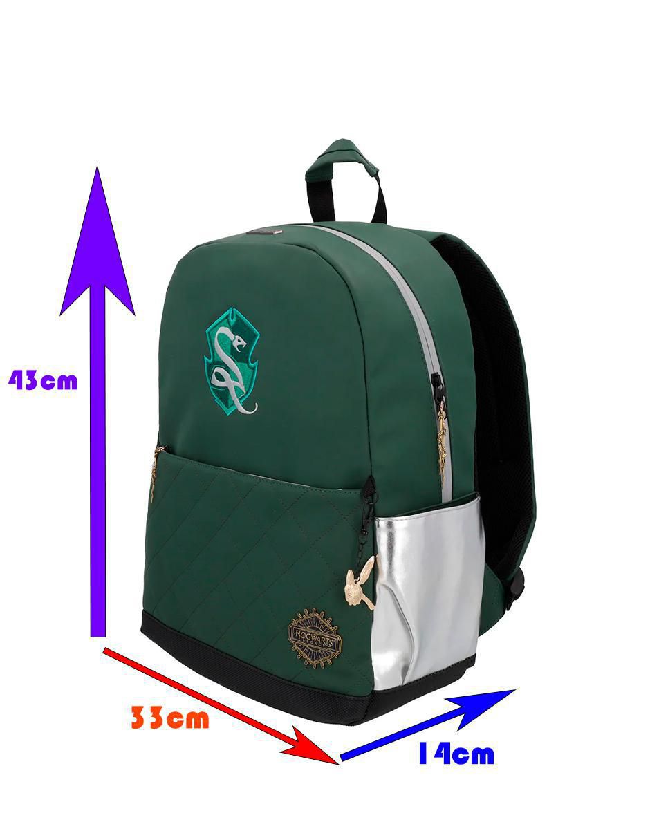 Mochila escolar Slytherin Hogwarts Legacy 12