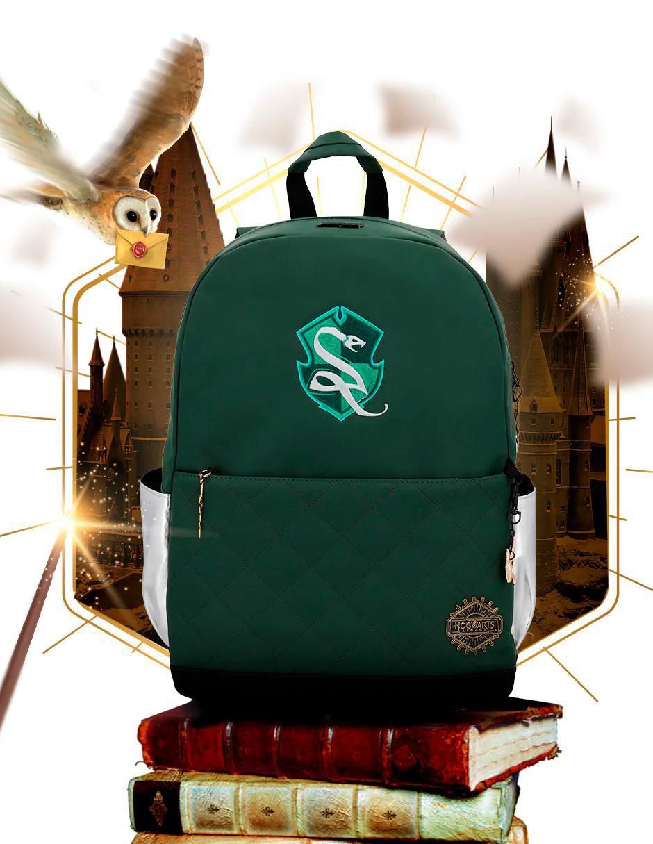Mochila escolar Slytherin Hogwarts Legacy 9