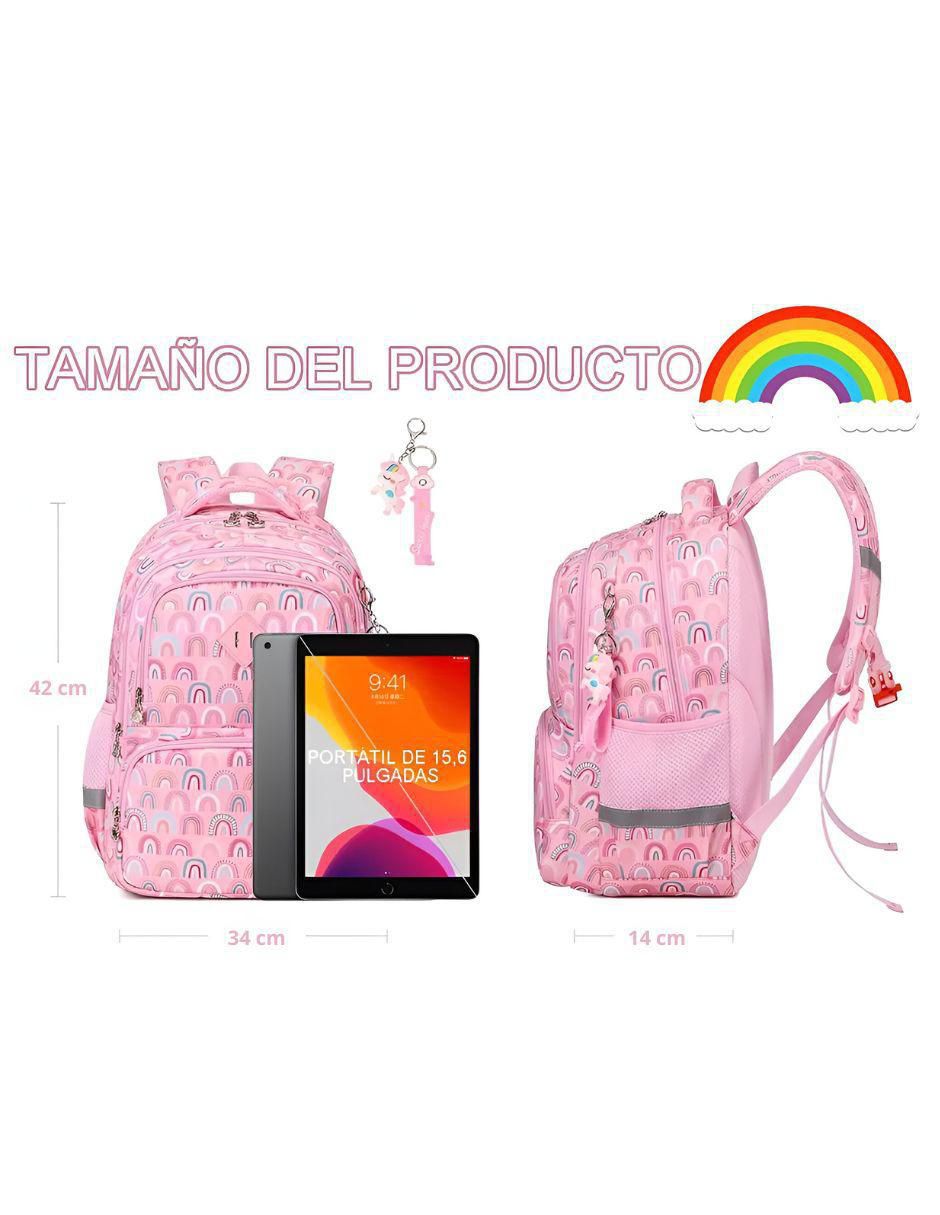 Set mochila escolar likepink schooltool impermeable unisex