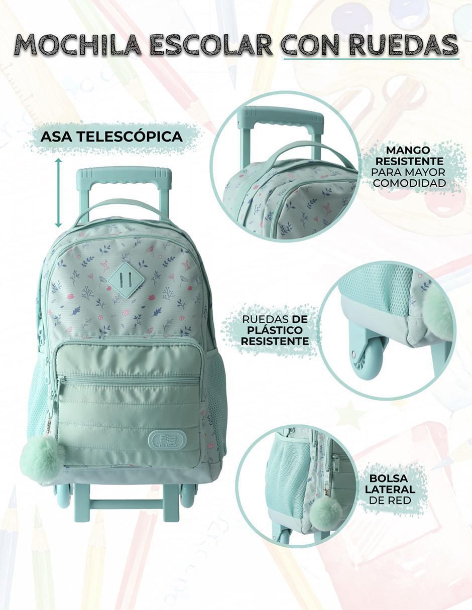 Set mochila escolar Us Urban Flores unisex