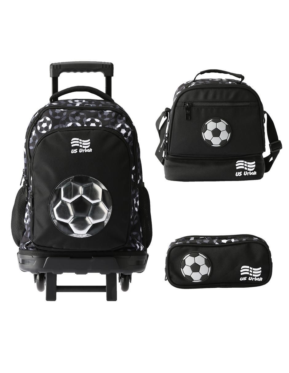 Set mochila escolar Us Urban Futbol unisex