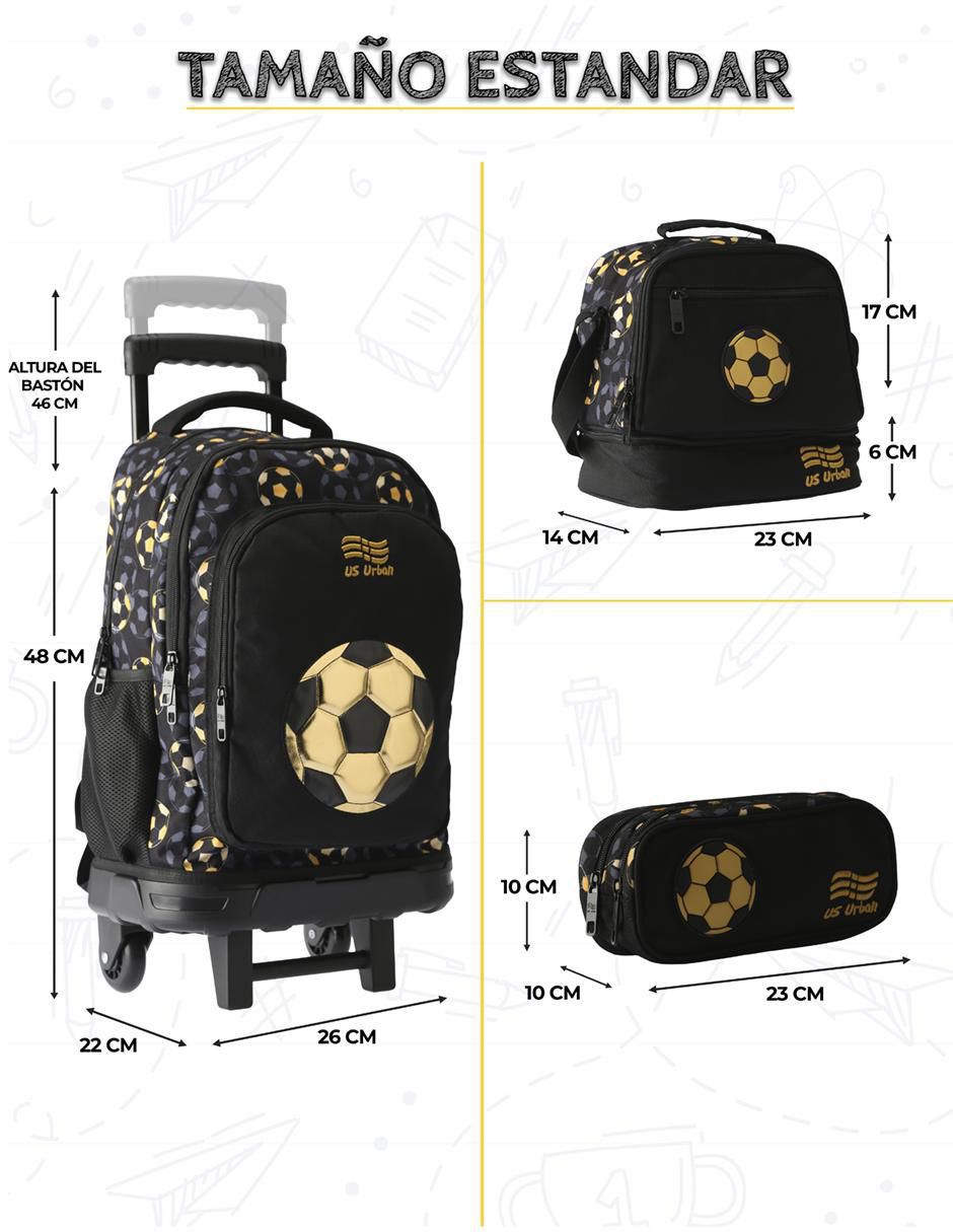 Set mochila escolar Us Urban Futbol unisex