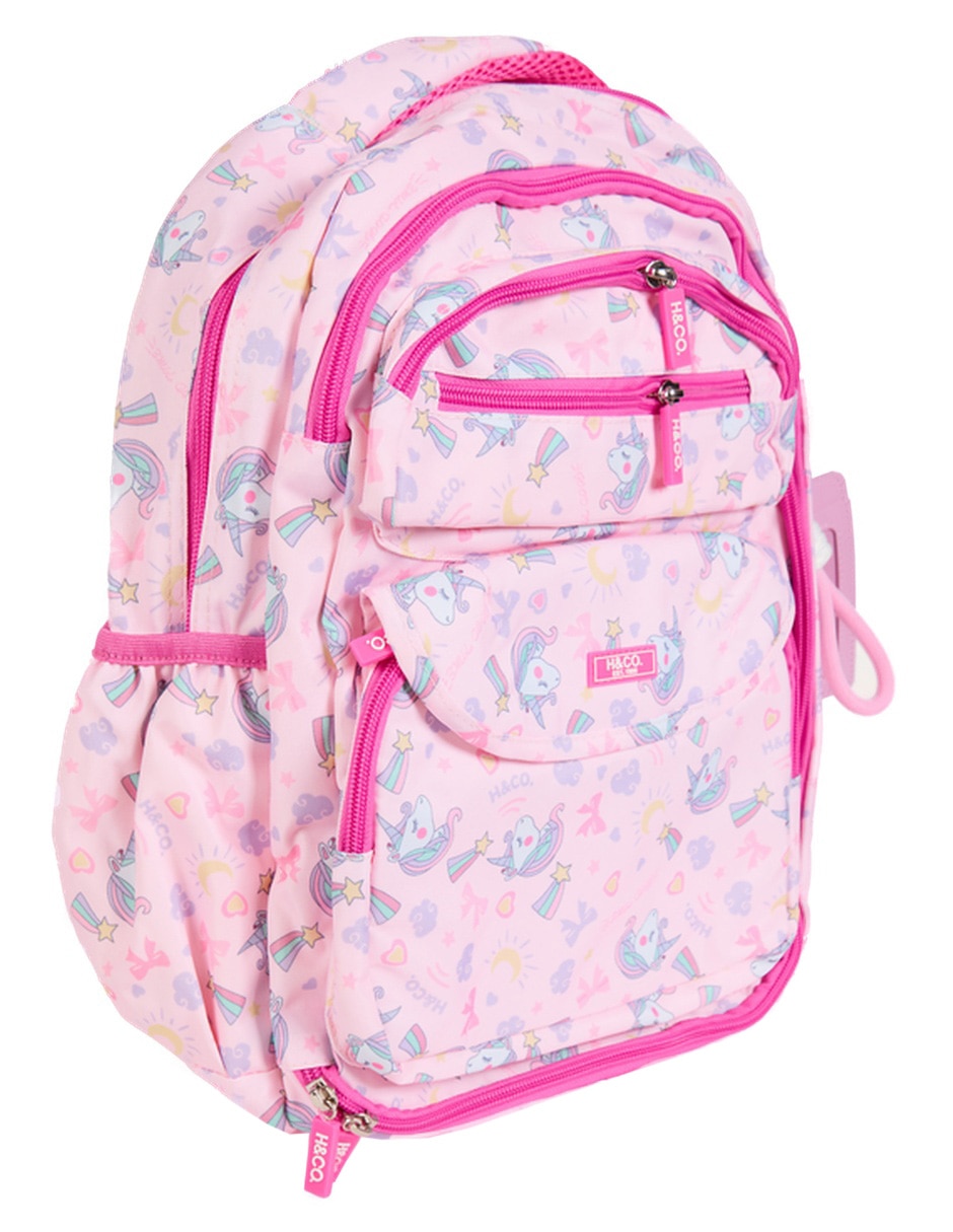 Mochila escolar H&Co Claire para niña