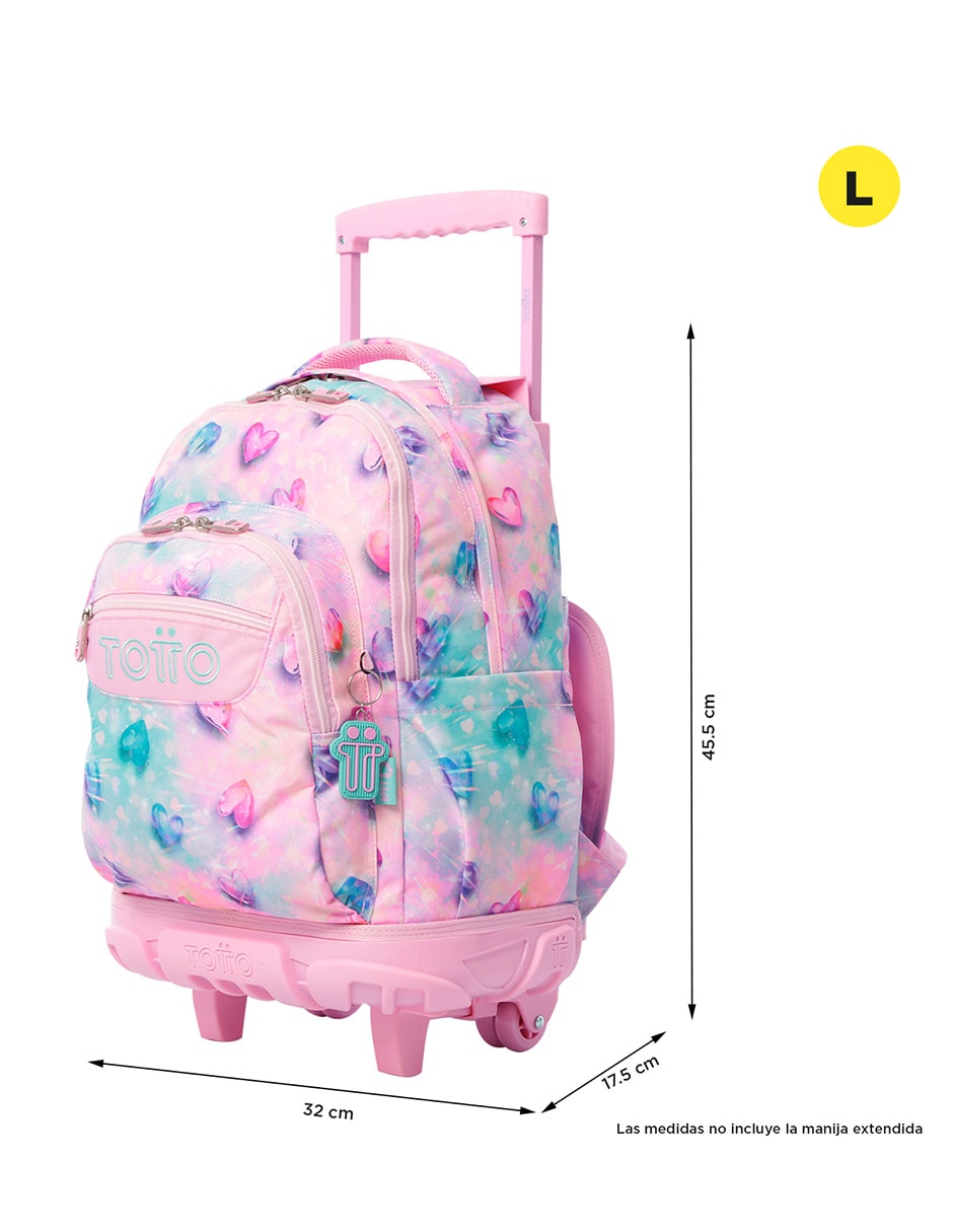 Mochila con ruedas escolar Ecole para niña 3