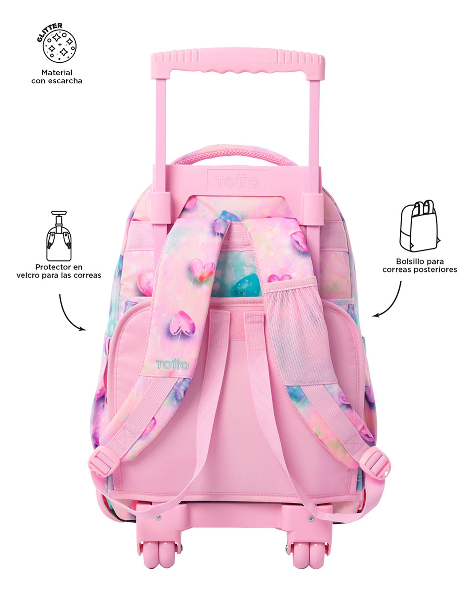 Mochila con ruedas escolar Ecole para niña 4