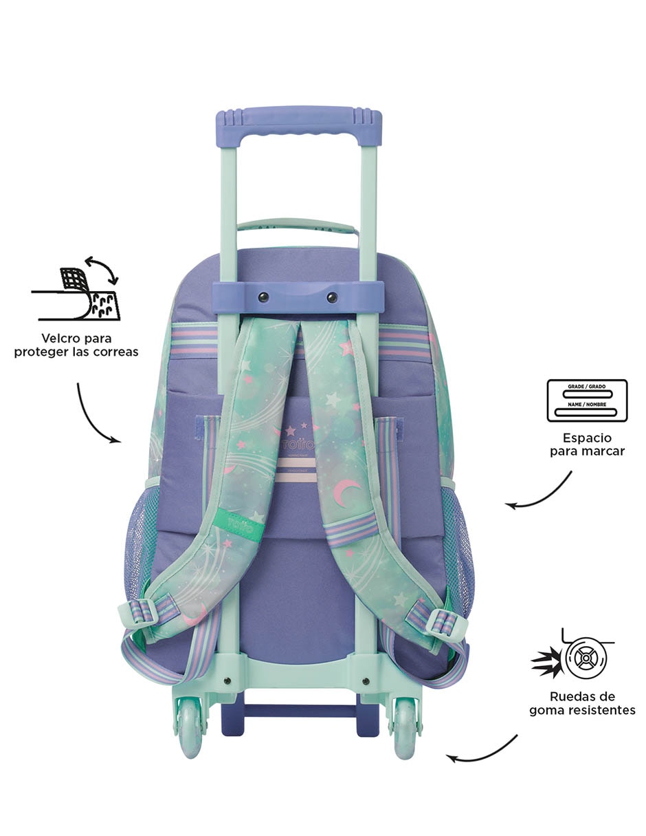 MOCHILA CON RUEDAS , AZUL 3