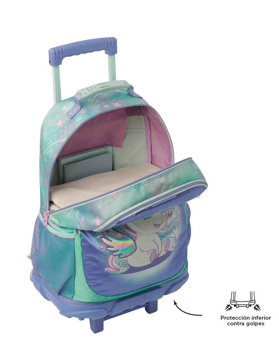 MOCHILA CON RUEDAS , AZUL 4