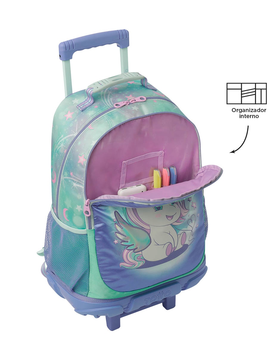 MOCHILA CON RUEDAS , AZUL
