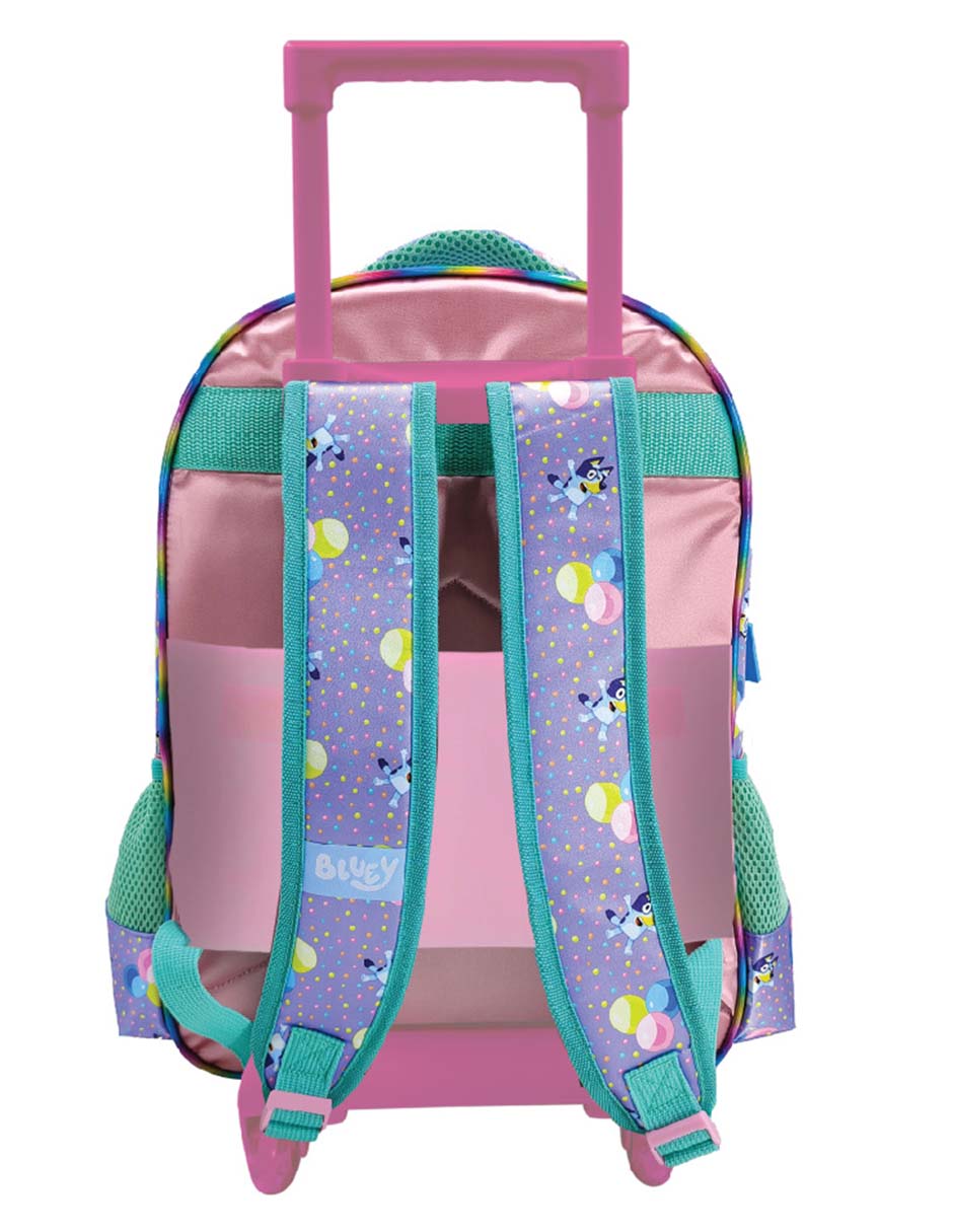 Mochila con ruedas escolar Bluey Celebration unisex