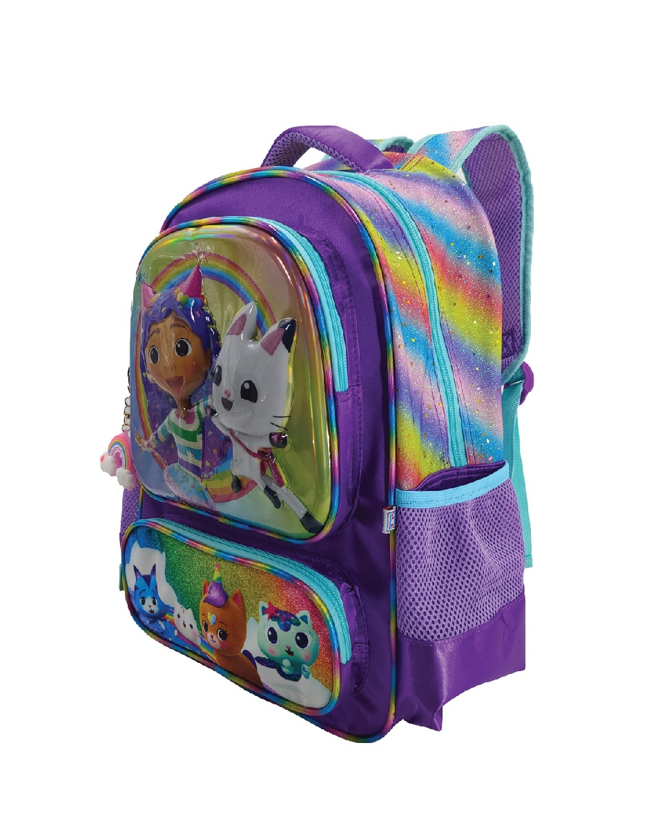 Mochila escolar Gabby's Dollhouse I Love Rainbow unisex