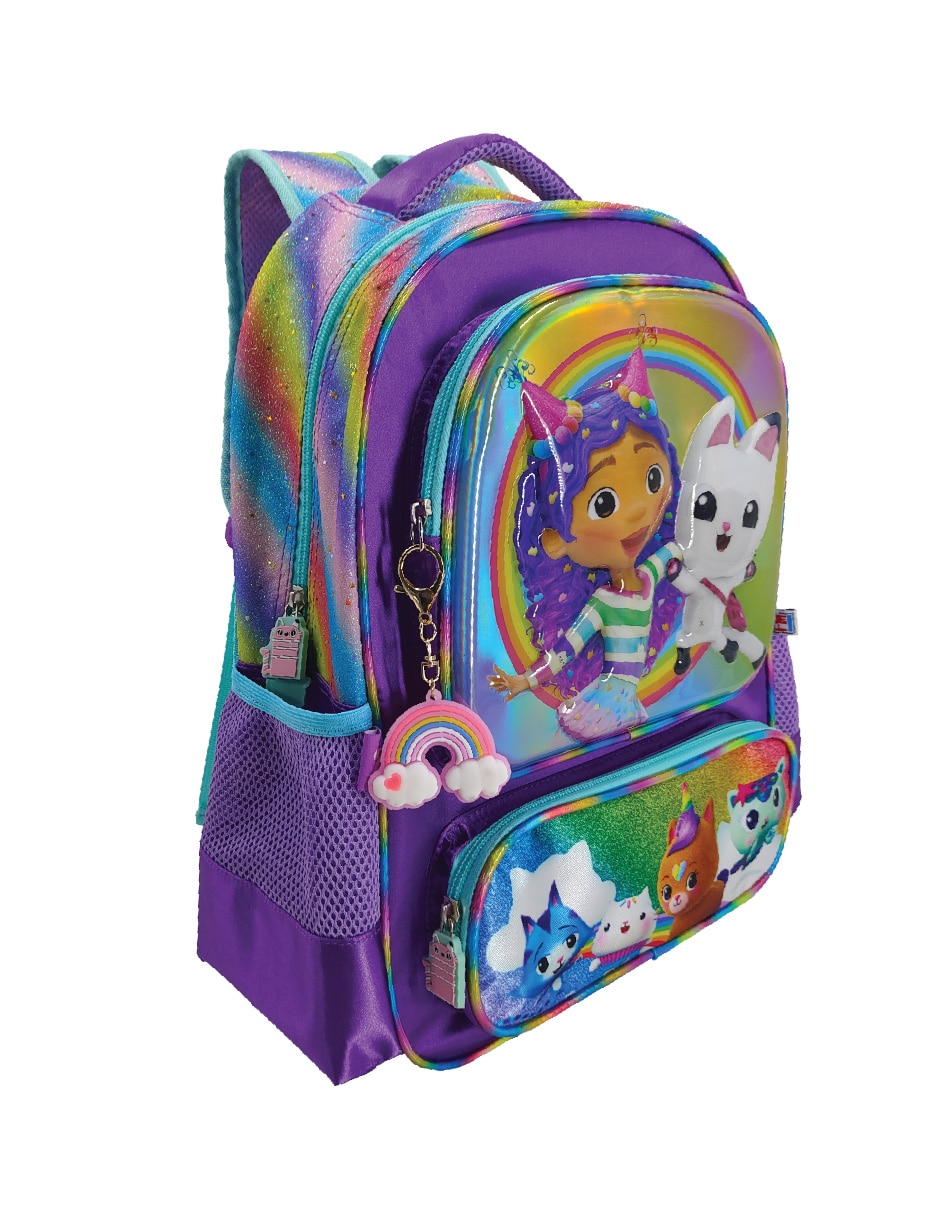 Mochila escolar Gabby's Dollhouse I Love Rainbow unisex