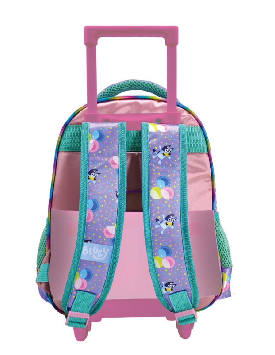 Mochila con ruedas escolar Bluey Celebration unisex