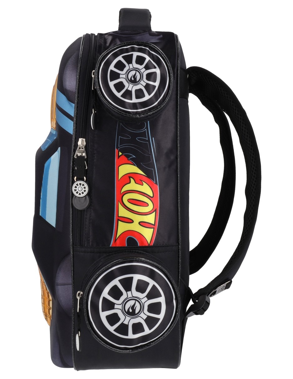 Mochila escolar Hot Wheels para niño 7