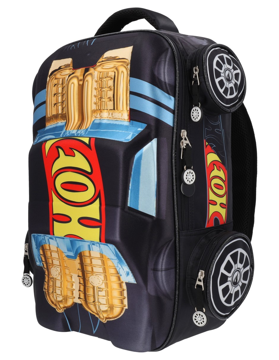 Mochila escolar Hot Wheels para niño 8