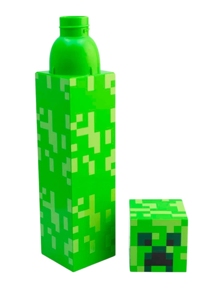 Botella de agua Minercraft con tapa a prueba de derrame 650 ml 3