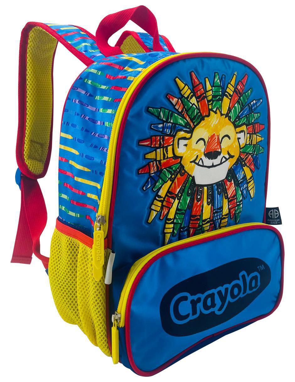 Mochila escolar Crayola León Crayolas 2