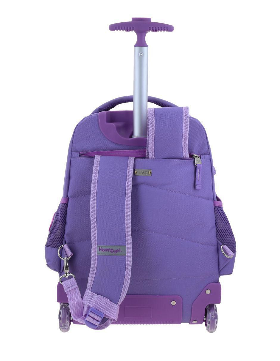 Mochila con ruedas escolar Happy Girl para mujer 4
