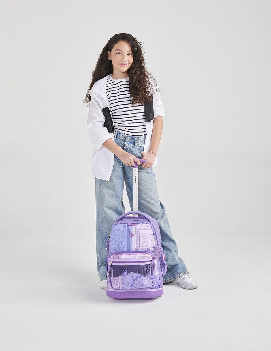 Mochila con ruedas escolar Happy Girl para mujer 8