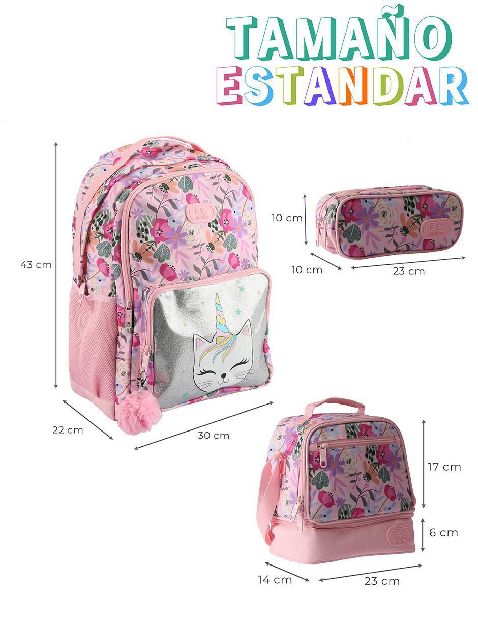 Set mochila escolar Unicornio 7