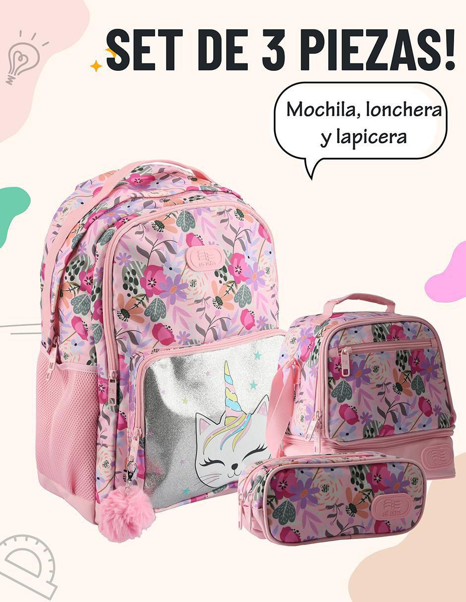 Set mochila escolar Unicornio 3