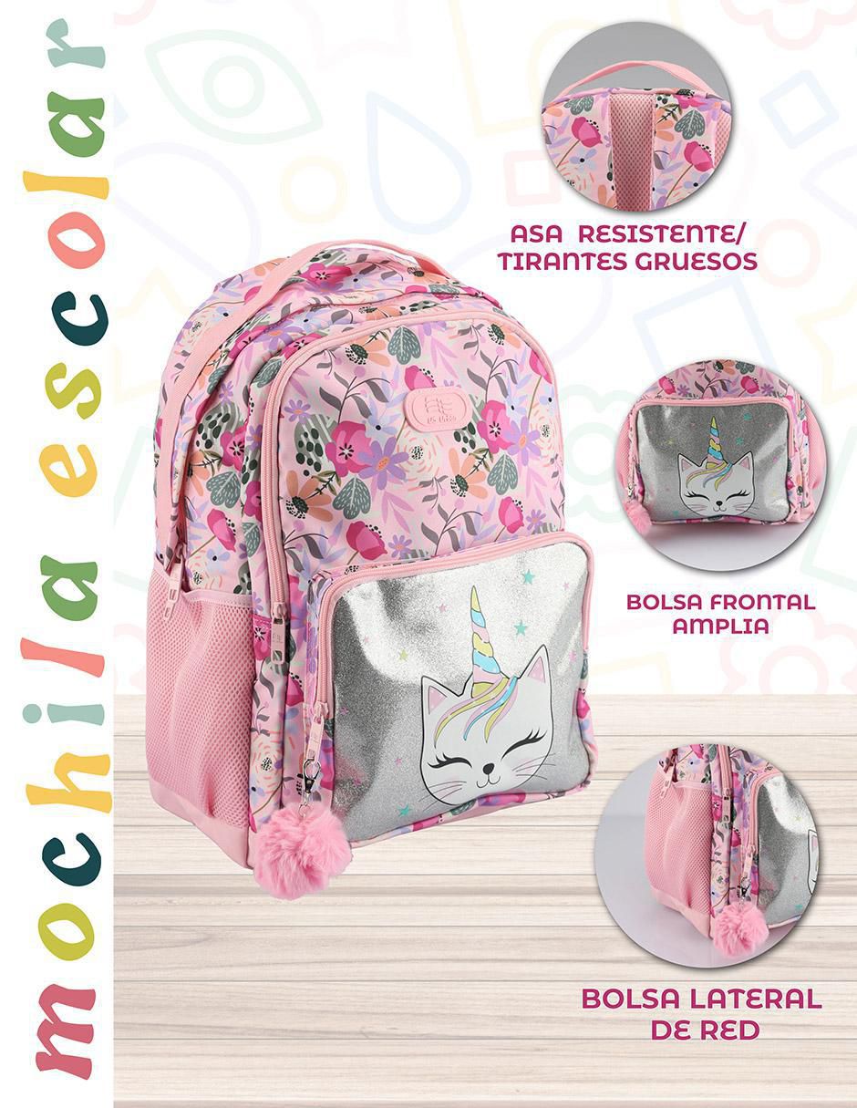 Set mochila escolar Unicornio 4