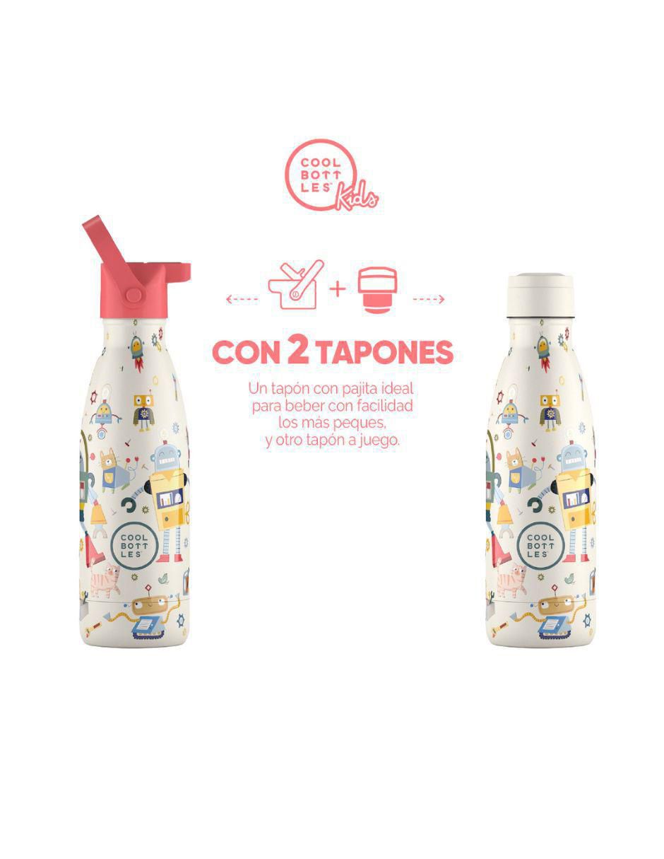 Termo de acero inoxidable Kids con tapa rosca 350 ml 2