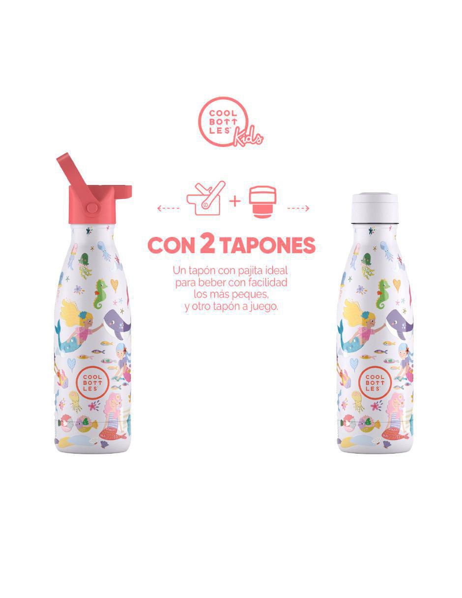 Termo de acero inoxidable Kids Dulces Sirenas con tapa rosca 350 ml 2